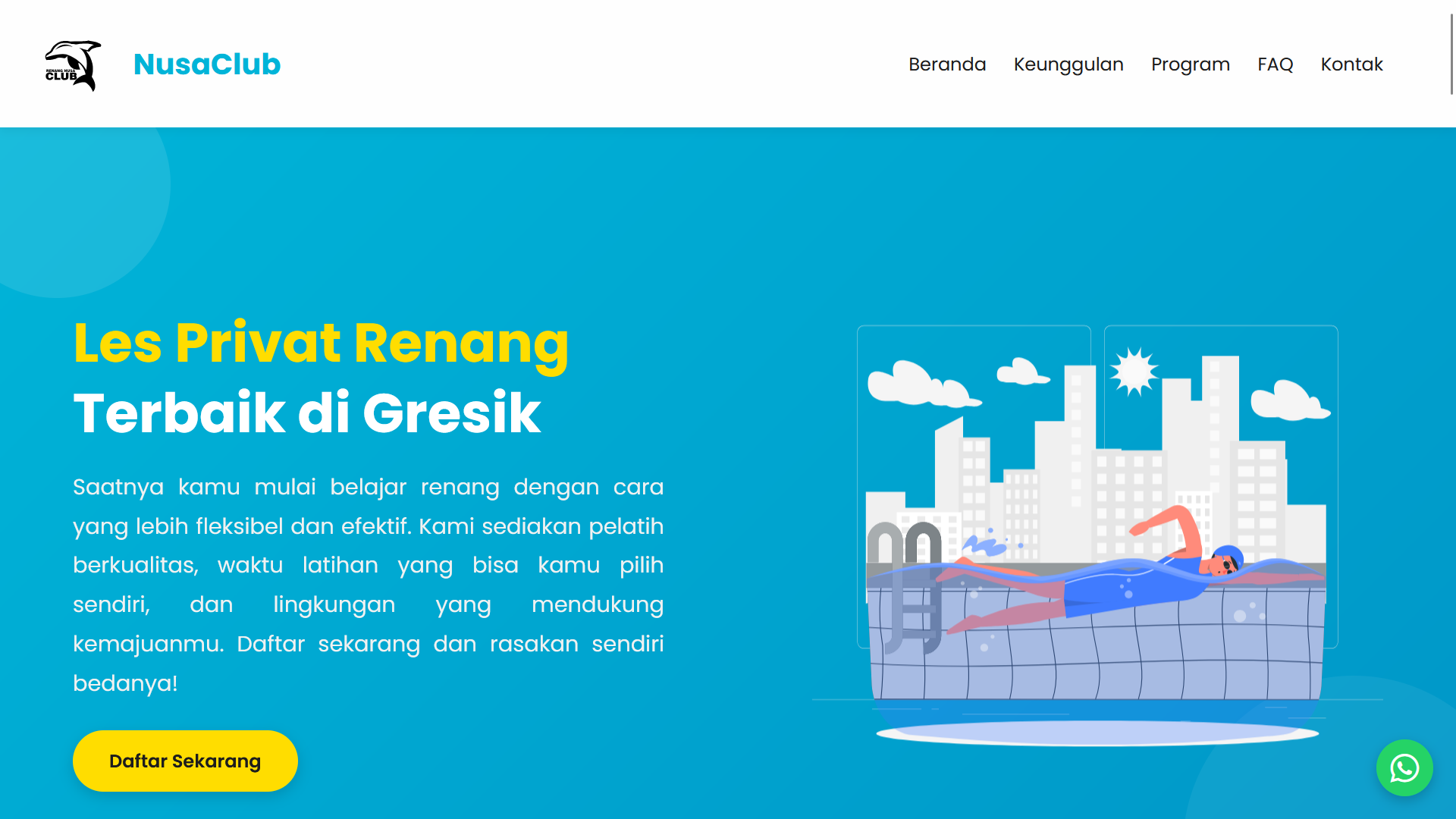 Landing Page Renang